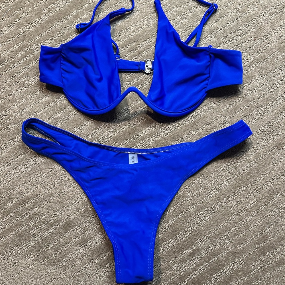 Zaful Cobalt Blue Bikini Set